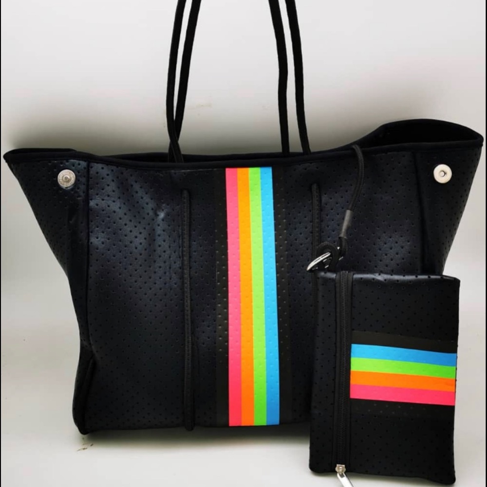Large black neoprene bag